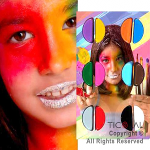 MAQUILLAJE ARTISTICO BICOLOR COLORES SURTIDOS (BLISTER X 12 UNID - 24 GR)